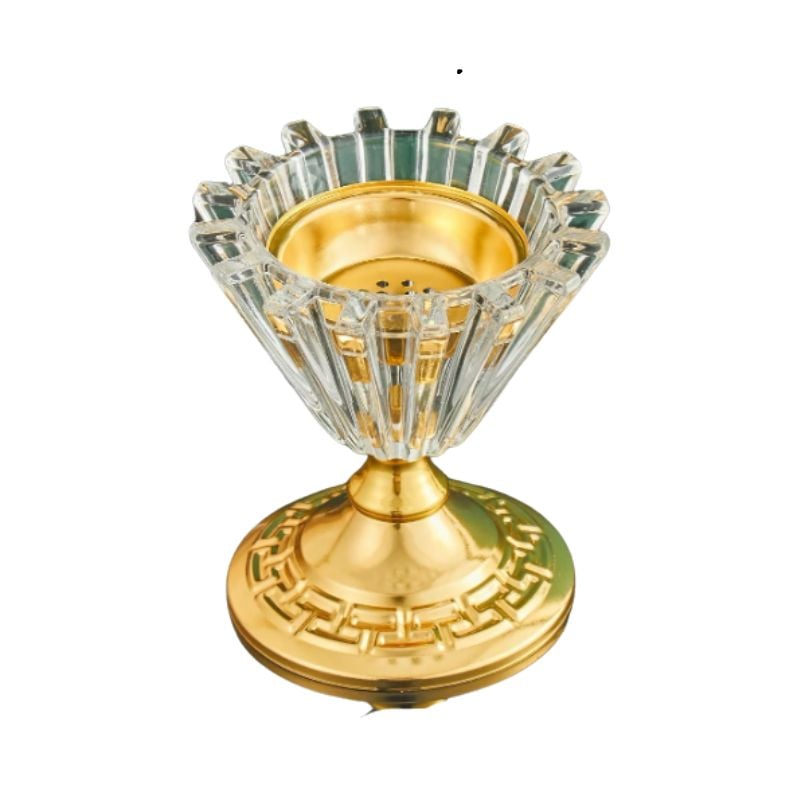 Brûleur d'Encens – Mubkhar en Métal Cristal