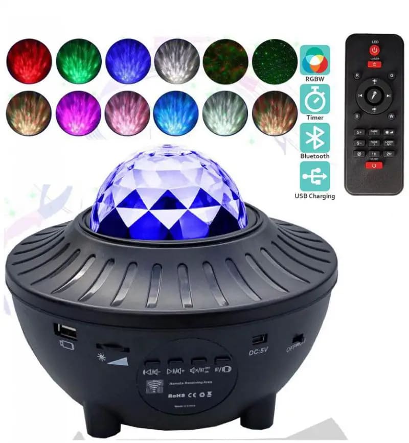 GalaxyTunes Projecteur de Ciel Étoilé avec Enceinte Bluetooth intégrée