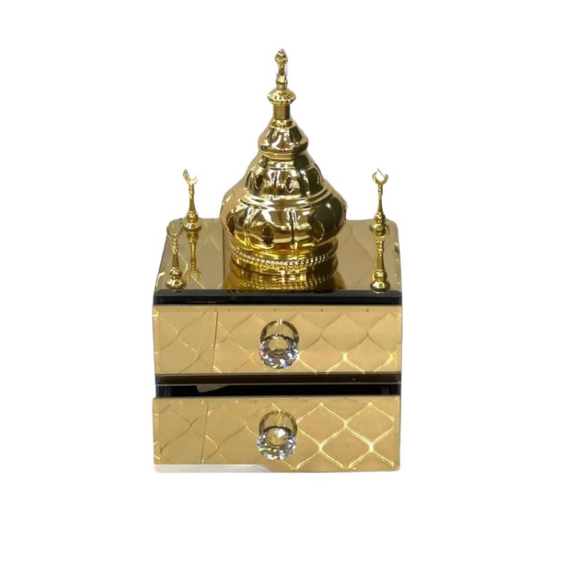 Brûleur d’Encens Royal avec Tiroir – Luxe & Élégance Orientale