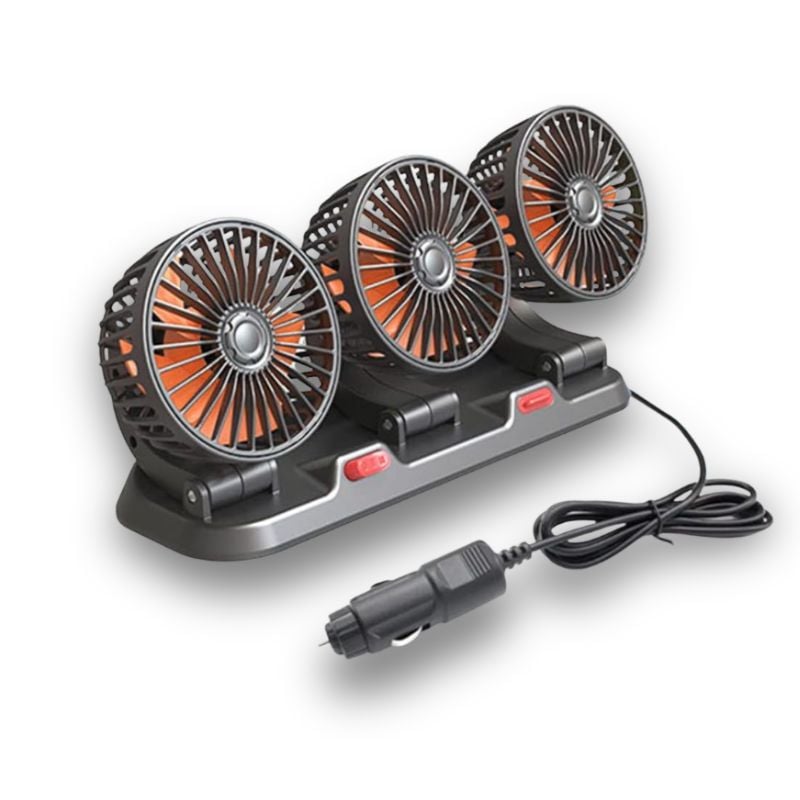 Ventilateur de Voiture à Trois Têtes