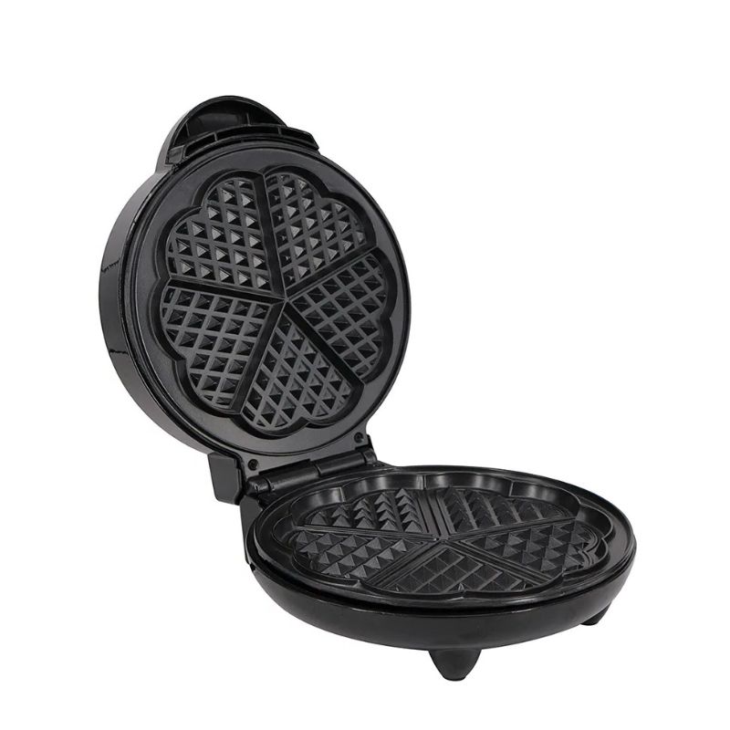 Gaufrier Électrique 1000W à 5 Grilles en Cœur