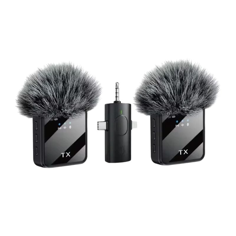 Ensemble de 2 Micros Portables Sans Fil USB