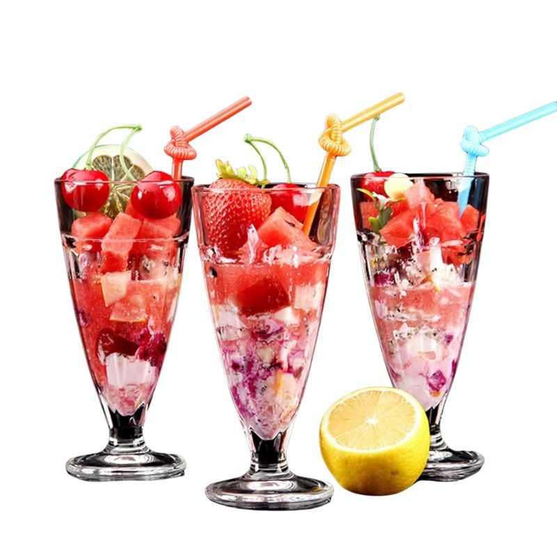 Set de 6 Verres à Milkshake, Sundae et Desserts – 340 ml