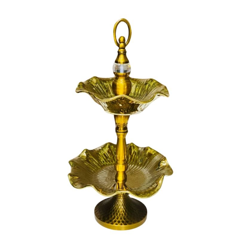 Serviteur à 2 Plateaux en Artisanat Marocain