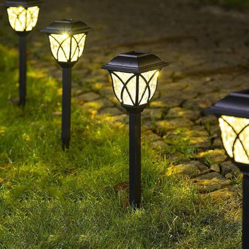 Lot de 6 Lampes Solaires d'Extérieur pour Pelouse