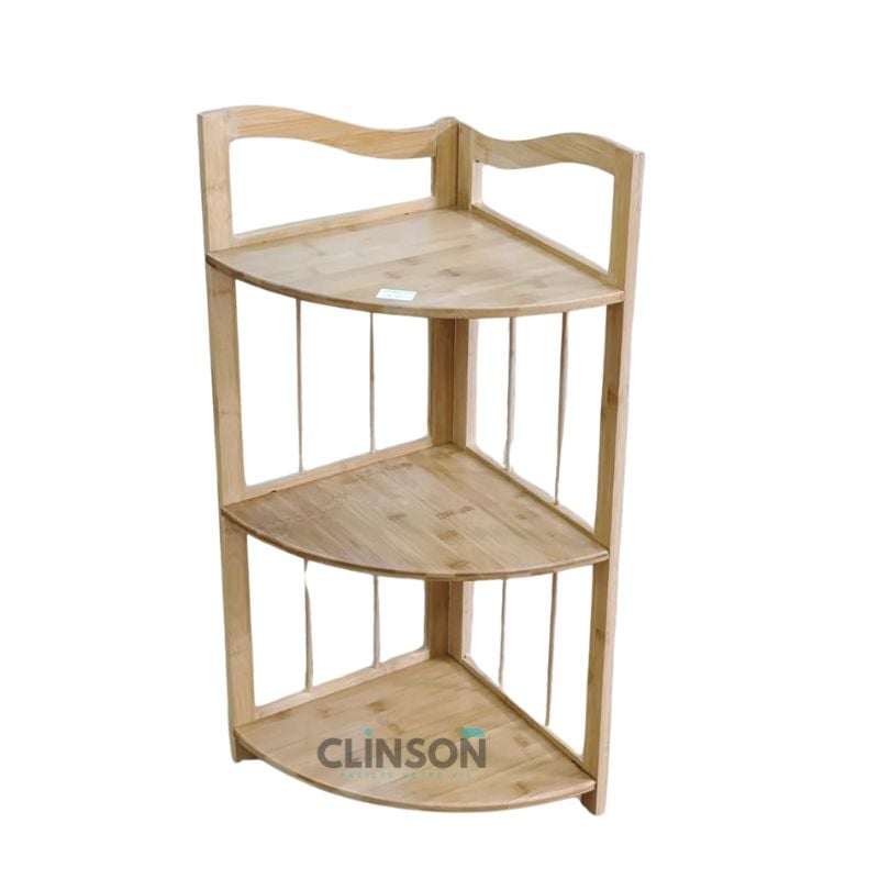 Coin de Bambou - Rack à Fleurs Étagère en Bois