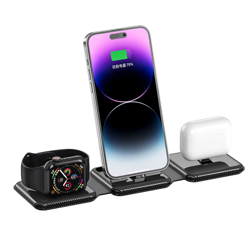 Chargeur sans fil pliable 15W 3 en 1