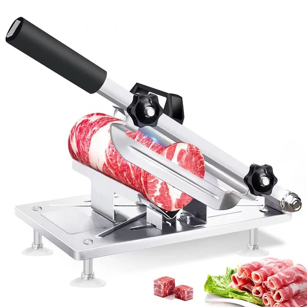 Trancheuse Manuelle de Rouleau de Viande en Acier Inoxydable