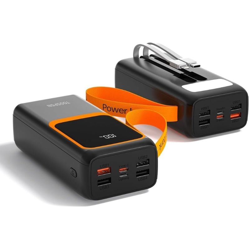 Power Bank 50 000 mAh – Charge Rapide QC 3.0 22,5W & PD 20W – USB-C & Multi-Ports