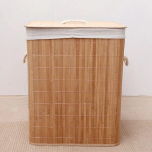 Panier à Linge en Bambou – Élégance Naturelle & Rangement Pratique
