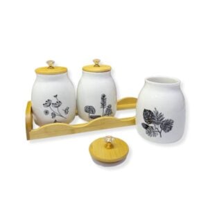 Set d’Épices en Porcelaine – 3 Pièces