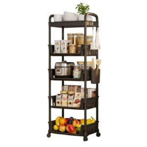 Clinson FlexiRack™ – Étagère Mobile 5 Niveaux