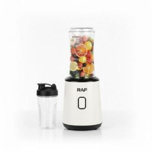 RAF™ Blender Électrique 300W – 4 Lames Acier, Portable & Puissant