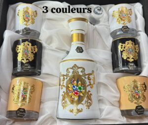 Cristallia Royale™ – Service à Liqueur Impérial avec Carafe + 6 Verres Édition Prestige